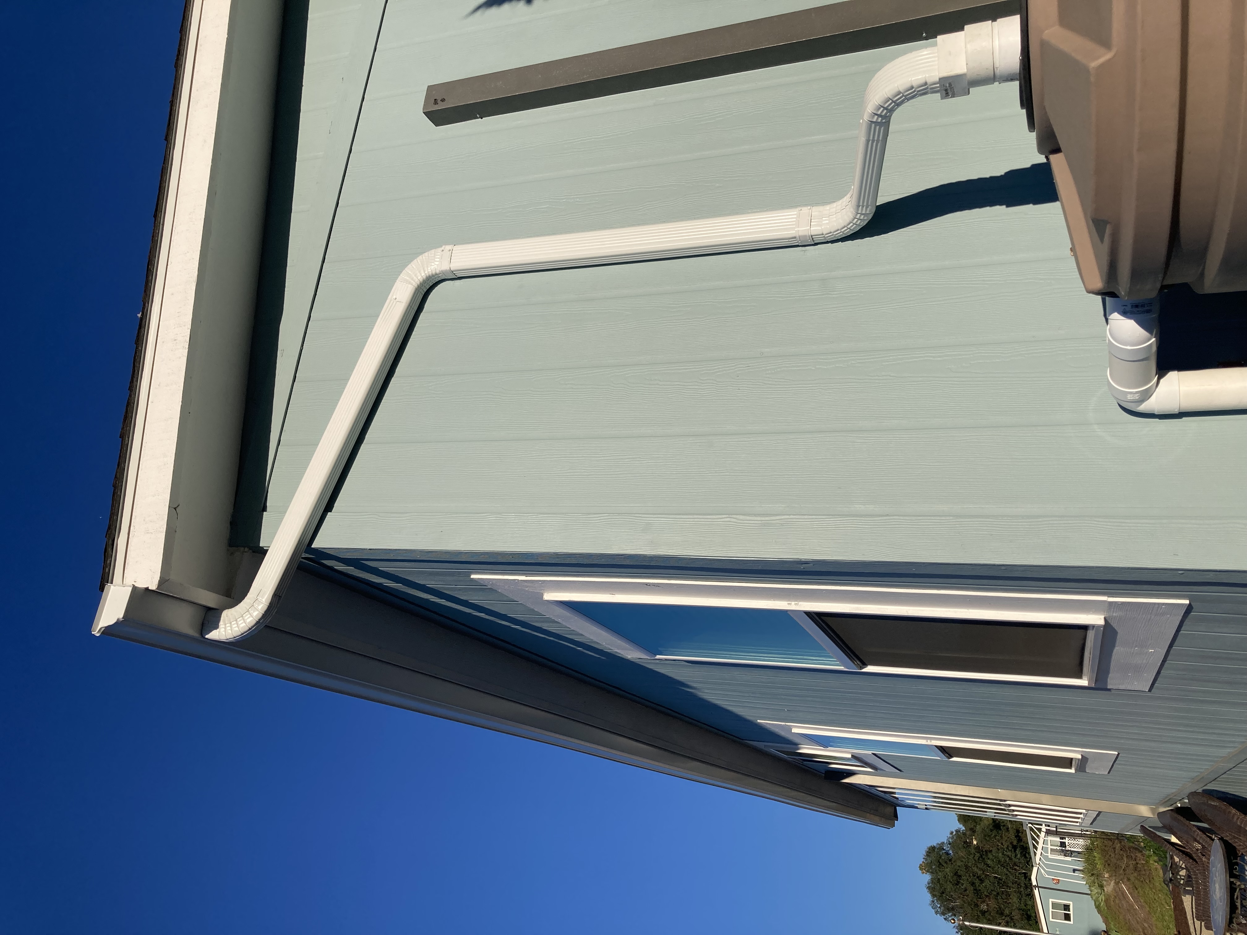 Rain-Saving Gutter and Container Project in El Cajon